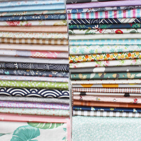 Precut Fabrics for Quilting no Repeat Design Printed Floral Cotton Fabric for Patchwork Squares Bundles for Craft DIY /45pcs 10" x 10“...