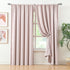 Treatmentex Pom-Pom Pink Half-Blackout Curtains 45'''' Short Window Curtain Set for Girls Baby Nursery Room Darkening Drapes 2 Panels Rod Pocket,A...