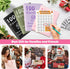 Huhuhero 100 Envelopes Money Saving Challenge, A5 Budget Binder with Cash Envelopes & 3 Budgeting Planner Trackers to Save $5,050, 10,400, 500, Mo...