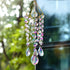 Crystal Suncatchers Hanging Wind Chime Style Garden Suncatcher Rainbow Maker Handmade Gold Plated Suncatcher...