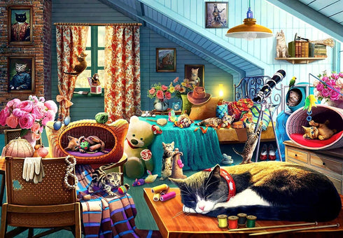 Anatolian Puzzle - Kitten Play Bedroom, 260 Piece Jigsaw Puzzle, 3331, multicolor...