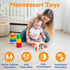 booko Activity Cube 7in1 – Montessori Toy for 1-2 Year Old Babies – Busy Cube Early Development Sensory Toy for Toddler Age – Birthday Gift for Bo...