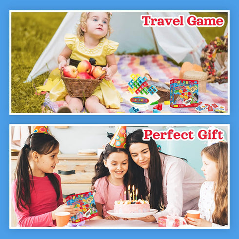 iYuePeng Board Games for Kids & Adults Tetra Tower Balance Stacking Toys Perfect for Family Games, Parties, Travel...
