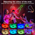 Led Neon Rope Lights DIY RGB Neon Strip Lights,Control with App,Flexible Led Rope Lights,Multiple Modes,IP65 Outdoor Waterproof,Music Sync Gaming ...