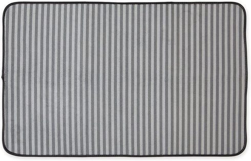 Bone Dry Striped Pet Cage Mat, X-Large - 25 x 39, Gray...