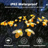 Solar Bee Lights - New Upgraded 4 Pack 40 LEDs Solar Garden Outdoor Decorations Lights, Solar Firefly Lights Waterproof, Solar Swaying Garden Ligh...