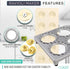 O’Creme Ravioli Maker for 12 Circles Each 1-7/8 Inch (Including Edges), with Non-Stick-Coated Metal Cutting Tray...
