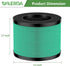 True HEPA Replacement Filter, Compatible with MK-06, TZ-K1, MJ001H Air Purifier, 4-in-1 High-Efficiency H13 HEPA Air Filter, Pet Dander Version...