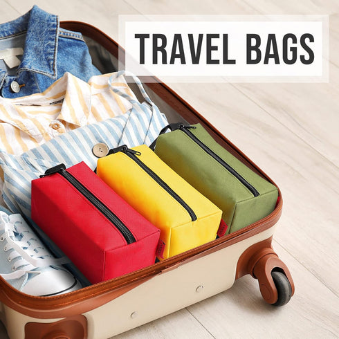 YOOFAN Small Tool Bags – Heavy Duty 1680D Waterproof Fabric Tool Pouch, Black/Red/Blue/Green/Yellow, 5-Packs...