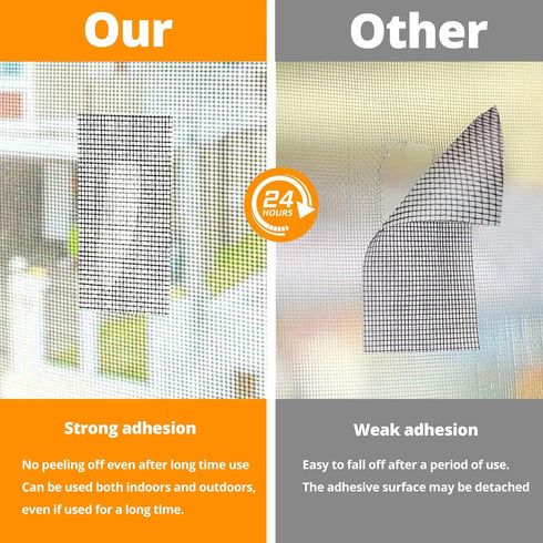 HTVRONT Window Screen Repair Tape - 2 in X 30 FT Screen Tape Mesh Repair for Screen and Screen Door Tears Holes -Strong Adhesive Fiberglass Coveri...