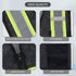 High Visibility Reflective Safety Vest with Zipper and Pockets Translucent Black,L...