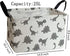 Rectangular Storage Bin Shelf Basket Canvas Fabric Toy Box,Waterproof Coating Nursery Hamper with Handles,Gift Basket for Home,Office,ClothesBooks...