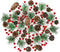 Whaline 241Pcs Christmas Wreath Accessories Artificial Red Berries Pine Cones Pine Needle Sticks with Hemp Rope for Xmas Wreath DIY Crafts Party G...