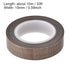 uxcell Heat Resistant Tape High Temperature Tape PTFE Film Adhesive Tape 15mm Width 10m 33ft Length Brown...