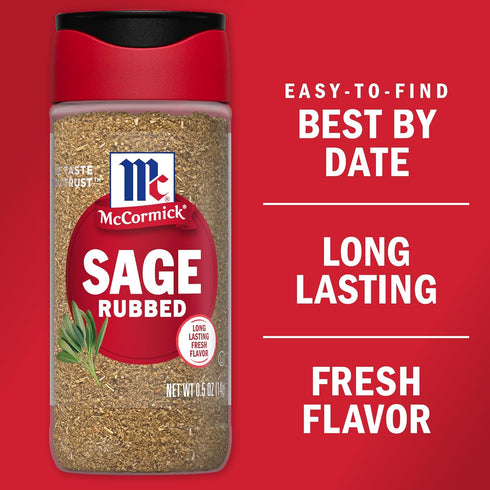 McCormick Rubbed Sage, 0.5 oz (Pack of 6)...