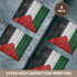 3dRose CST_156963_3 National Flag of Palestine Painted onto a Brick Wall Palestinian Ceramic Tile Coaster (Set of 4)...