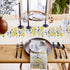 Spring Table Runner 90 Inches Long Summer Flower Wild Leaves Seasonal Runner for Tables Dining Room Blue White Yellow Floral Holiday Dinner Runner...