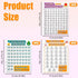 15pcs Money Saving Challenge Binder Trackers for 6 Ring A5 Binders, Envelope Money Saving Binder Inserts Refills Budget Planner to Save 500/5050/1...