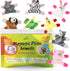 Animal Magnets Toy Set for Refrigerator, Fridge Magnet Toys, Board Magnets, Plush Magnet Animals, Plush Animal Toys (8-Piece Set)...