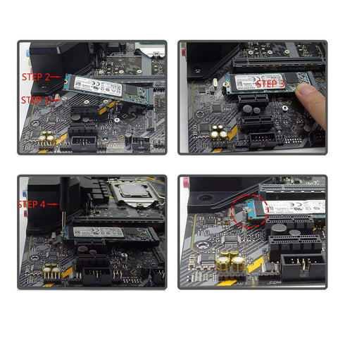 M.2 Screw,HFEIX SSD Mounting Kit with screwdriver for ASUS Motherboard or ASRock Board NVMe PCIe Driver (7 pcs)...