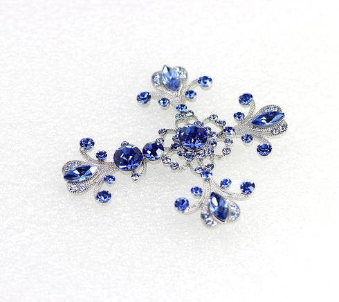 Faship Gorgeous Rhinestone Crystal Cross Crucifix Pin Brooch...