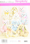 Simplicity US8044OS Children's Stuffed Animal Toy Sewing Pattern, One Size...