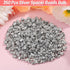 500 Pcs Bracelet Spacer Beads, Silver Bulk Random Styles Loose Spacer Metal Charm for Necklace, Earring Making DIY Jewelry Accessories...