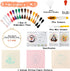 WATINC Embroidery Kits for Beginners 3 Cross Stitch DIY Kits with Embroidery Fabric Patterns Hoop Threader Instruction Needlepoint Starter Kits Ed...
