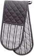 DII Double Strip Chef Kitchen Cooking & Baking Collection, Double Oven Mitt, 35x7.5, Mineral Gray...