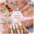 QUEFE Clay Beads Bracelet Making Kit, Preppy Polymer Clay Beads Friendship Bracelet Kit with Charms Letter Beads for Crafts, Jewelry Making, Gifts...