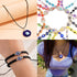 JIYIEW Evil Eye Bracelet Kit 4mm Glass Seed Beads Jewelry Making Kit with Evil Eye Beads, Evil Eye Charms, Clay Beads, Gold Spacer Beads and Elast...