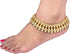 Efulgenz Kundan Anklet Indian Bollywood Crystal Faux Kundan Pearl Wedding Bridal Anklet Set for Women Bracelet Payal Foot Jewelry...
