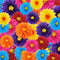 36 Pcs Mexican Paper Flowers Colorful Fiesta Tissue Paper Flowers Pom Poms Mexican Carnival Paper Flowers for Floral Party Backdrop Wedding Birthd...
