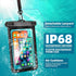 Waterproof Phone Pouch,IPX8 Universal Waterproof Case Underwater Dry Bag Compatible to iPhone 15 13 12 Pro Max SE2 11 Pro XR X 8 7 6s Plus Galaxy ...