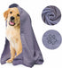 My Doggy Place - Super Absorbent Microfiber Towel - Dog Bathing Supplies - Microfiber Drying Towel - Washer Safe - Violet with Paw Print - 45 x 28...