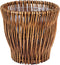 Household Essentials Small Reed Willow Waste Basket, Handwoven Basket with Removable Liner, Attractive Alternative to Plastic or Metal Cans, Brown...