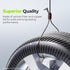 AUVON 2 x TENS Unit Electrode Lead Wires, Premium Lead Wires with Soft TPE Material for 40,000+ Bends, Universal and Compatible with Most TENS Uni...