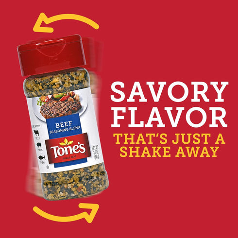 Tone's Beef Seasoning Blend, 3.00 Ounce...