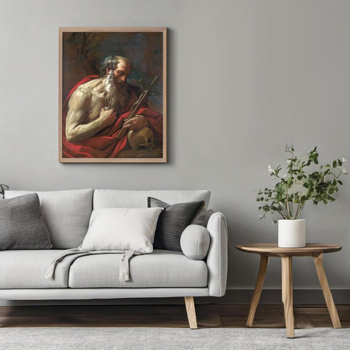 Posterizer 1 pcs-Saint Jerome c. 1626 painting poster-Religious Posters-Gifts for Christians -Decor for Church, Sunday School Classroom- unframed ...