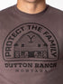 Yellowstone Mens' Dutton Ranch Protect The Family Paramount Series T-Shirt, 2XL...
