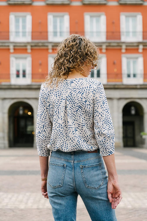 Geneva V-Neck Blouse Sewing Pattern...