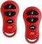 2X KeylessOption Key Fob Replacement for 2001 2002 2003 2004 2005 2006 Chrysler 300 Sebring Dodge Viper Interpid Stratus Jeep Liberty Remote, 4-Bu...