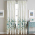 CHF Watercolor Floral Rod Pocket Panel, 63", Aqua...