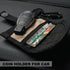 ROUGH ENOUGH Coin Holder for Car – Tactical Cordura with Zipper Coin Pocket, Neck Lanyard Carabiner – Slim Card Holder for Men, Travel...