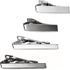 LOYALLOOK 2-4pcs Mens Tie Bar Pinch Clip Set for Regular Ties And Skinny Tie with Gift Box Silver Black Tone Pack 1.5-2.15Inches...