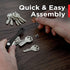 KEYSMART Flex Key Holder - Key Organizer Key Chain, Compact Key Case Pocket-Sized EDC Key Chain, Key Ring Loop for Car Key Chain, Expandable Keych...
