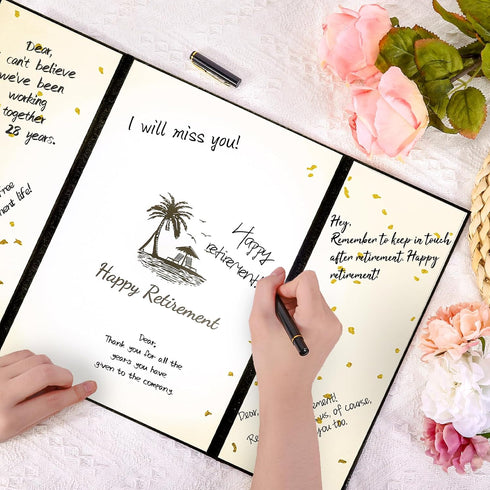 Retirement Party Decorations, Happy Retirement Guest Book Alternative with Retirement Pen, Retirement Gifts for Women Men, Farewell Party Supplies...
