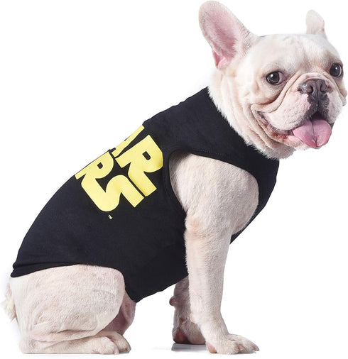 Star Wars for Pets Black & Yellow Logo Dog Tank | Dog Shirt for Large Dogs | Size Large for Large Size Dog Breeds | Adorable Dog Clothing and Appa...