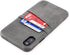 Dockem Wallet Case for iPhone XR (6.1"): Built-in Metal Plate for Magnetic Mounting & 2 Credit Card Holders (Exec M2, Synthetic Leather, Grey)...