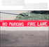 Fire Lane No Parking Stencil Set, 25.6x5.8" No Parking Template & 23.5x5.8" Fire Lane Stencil for Parking Lot Paint Templates Flexible Plastic Tra...